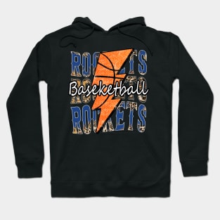 Graphic Basketball Rockets Proud Name Vintage Hoodie